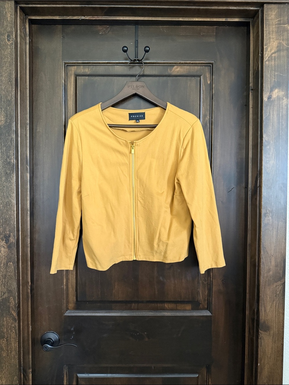 Premise Mustard Yellow Zip-Front Jacket